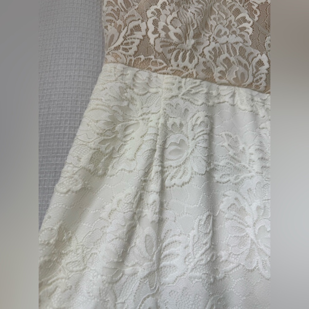 BHLDN Cream Sleeveless V-Neck Wedding Gown - Picture 12 of 16